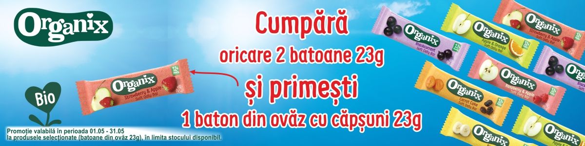 Promotie cu produs promotional la Organix