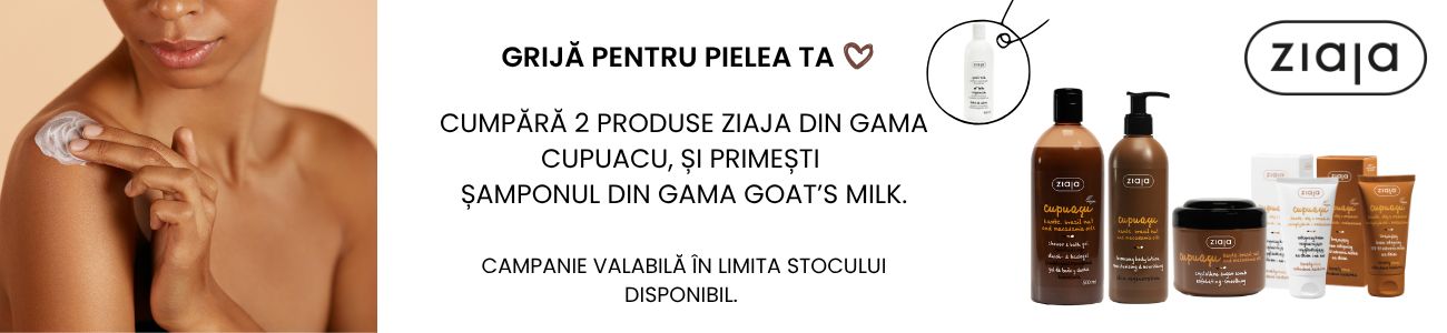 Promotie cu produs promotional la Ziaja