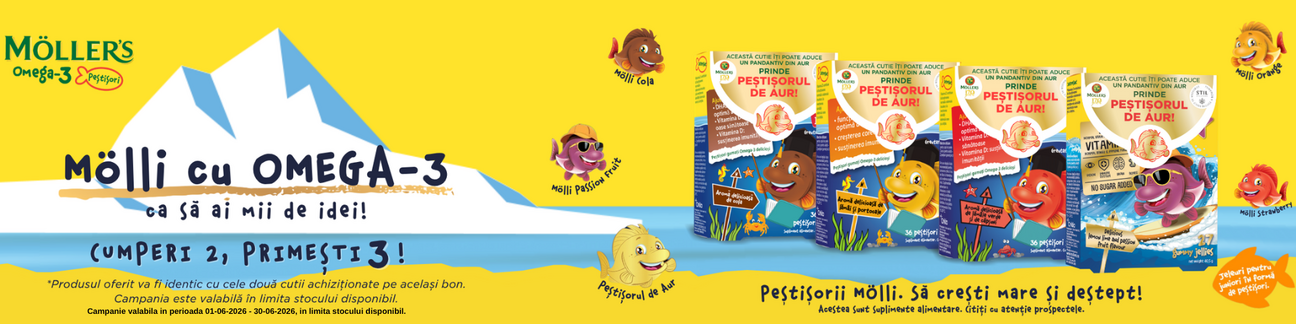 Promotie cu produs promotional Moller's Pestisori