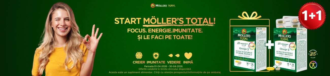 Promotie cu produs promotional Mollers Total