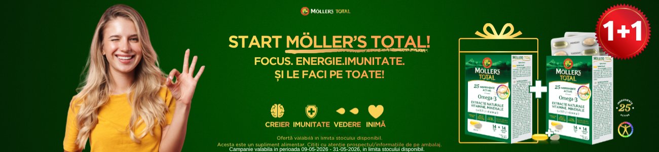 Promotie cu produs promotional Mollers Total