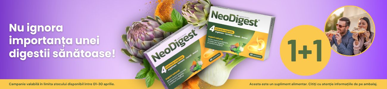Promotie cu produs promotional Neodigest 1+1