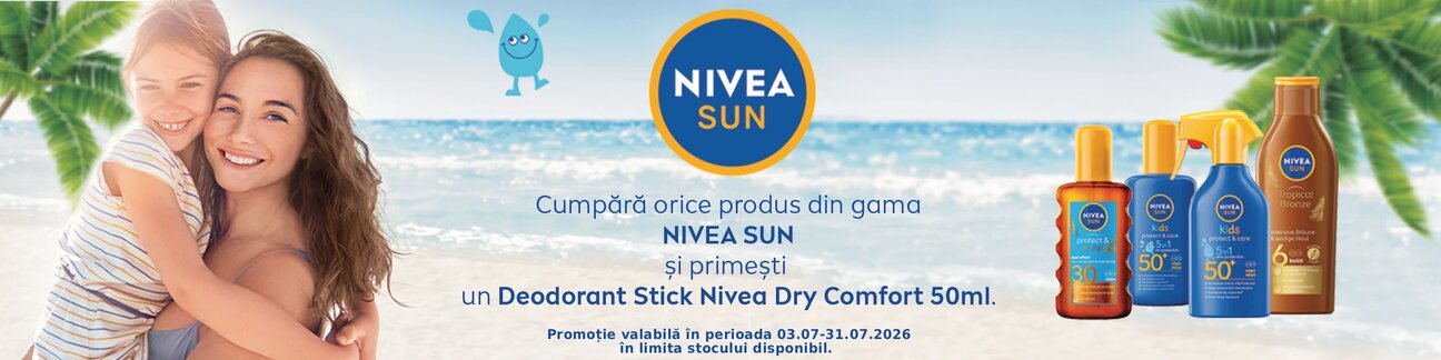 Promotie cu produs promotional Nivea