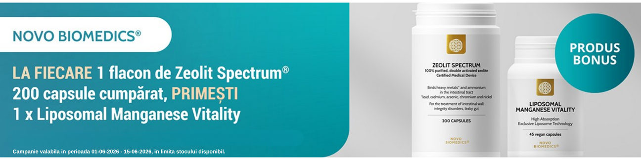 Promotie cu produs promotional la Novo Biomedics Zeolit