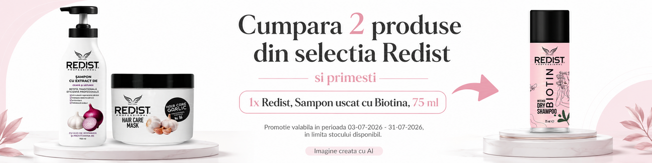 Promotie cu produs promotional Redist