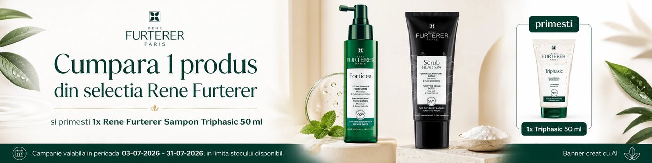 Promotie cu produs promotional Rene Furterer