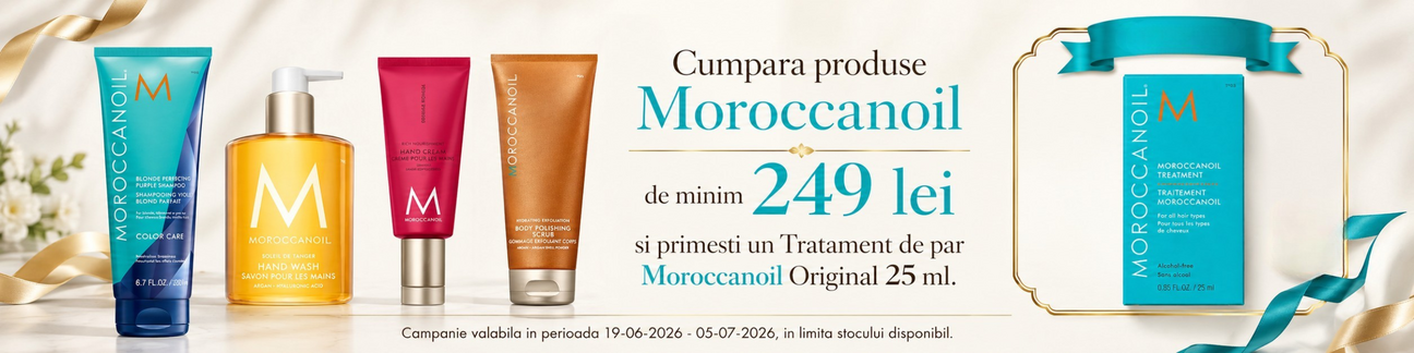 Promotie cu produs promotional Tratament de par Moroccanoil Original 25 ml