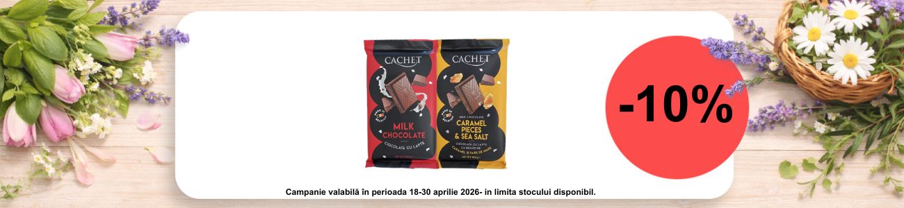 Promotie cu reducere 10% la Cachet
