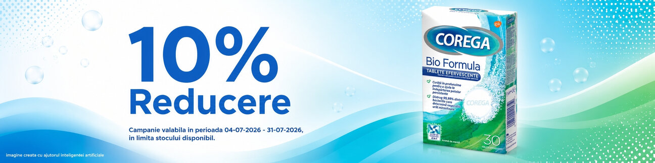 Promotie cu reducere 10% la Corega