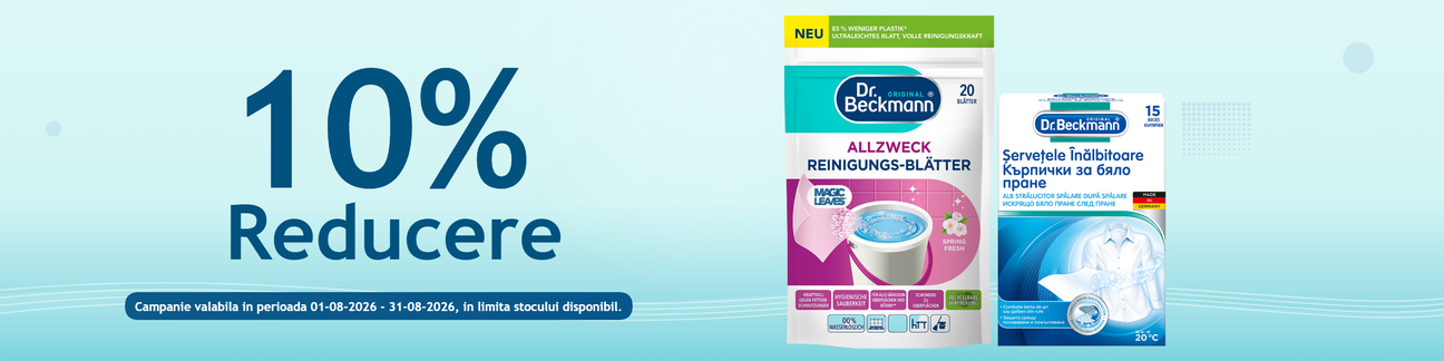 Promotie cu reducere 10% la Dr Beckmann