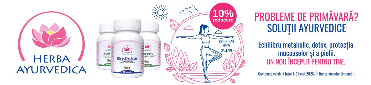 Promotie cu reducere 10% la Herba Ayurvedica