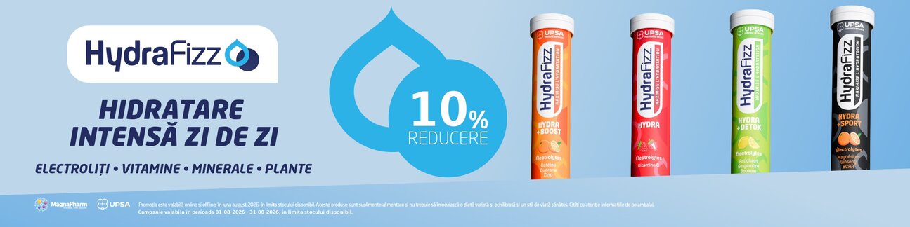 Promotie cu reducere 10% la Hydrafizz