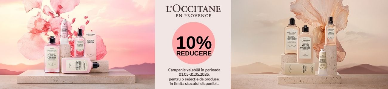 Promotie cu reducere 10% la L'Occitane