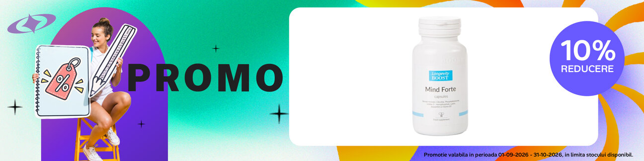 Promotie cu reducere 10% la Longevity Boost