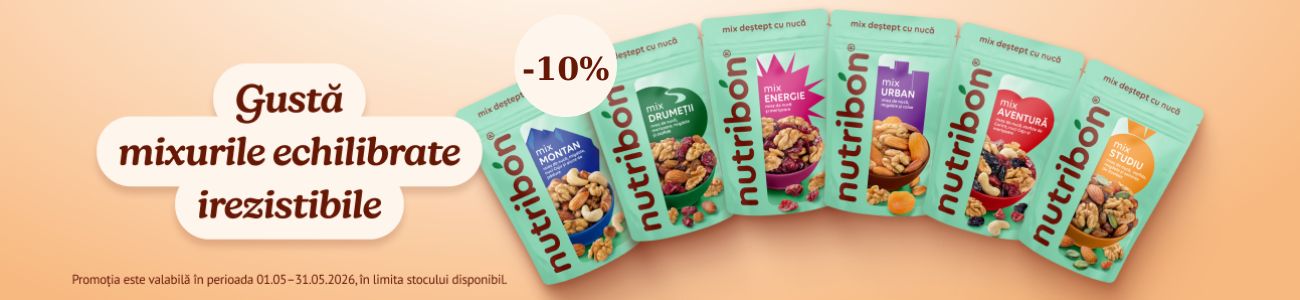 Promotie cu reducere 10% la Nutribon