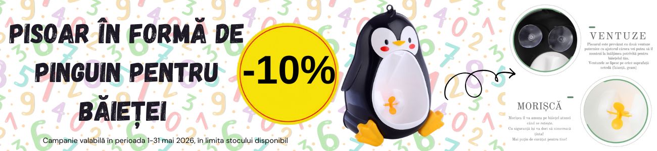 Promotie cu reducere 10% la Pinguin
