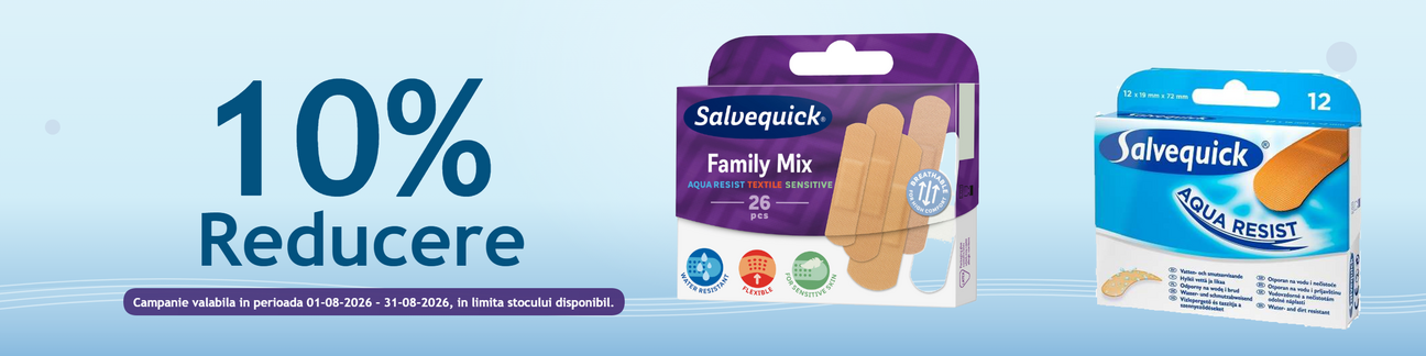 Promotie cu reducere 10% la Salvequick