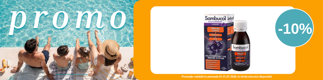 Promotie cu reducere 10% la Sambucol