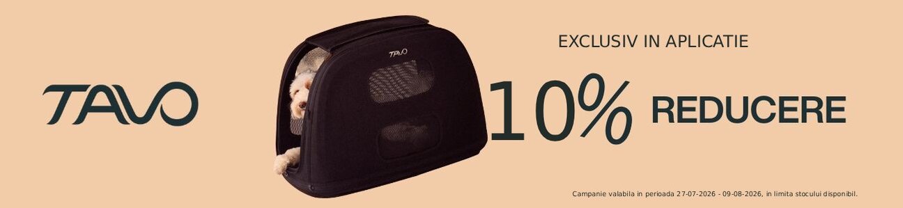 Promotie cu reducere 10% la Tavo Exclusiv in Aplicatie