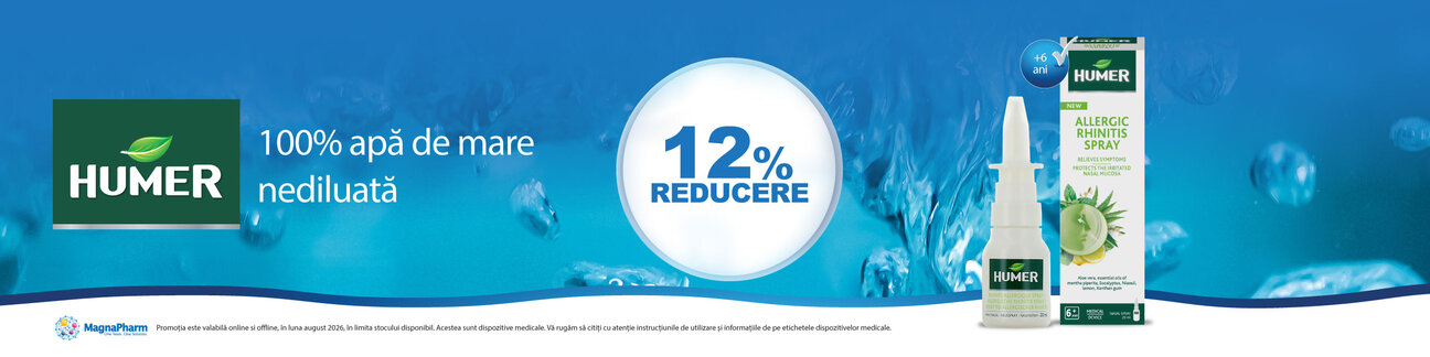 Promotie cu reducere 12% la Humer