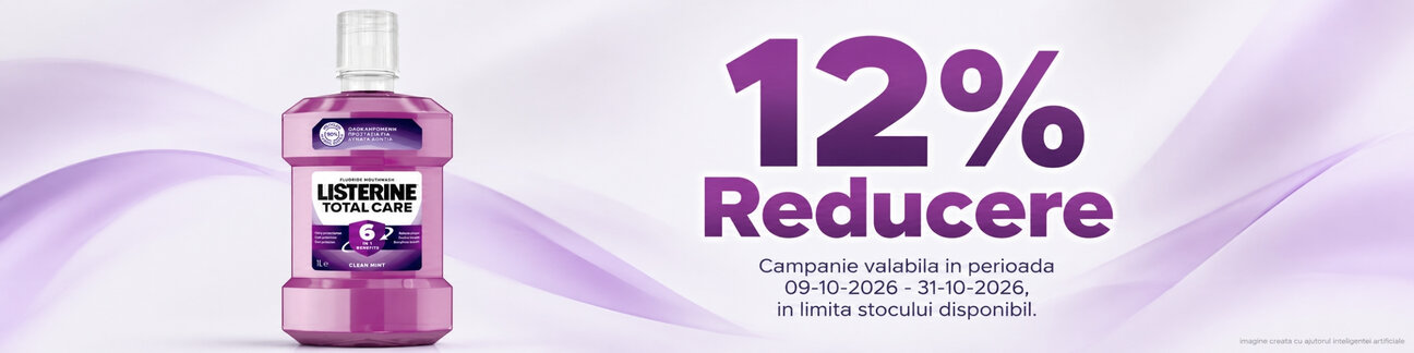 Promotie cu reducere 12% la Listerine