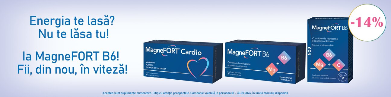 Promotie cu reducere 14% la Biofarm - Magnefort 