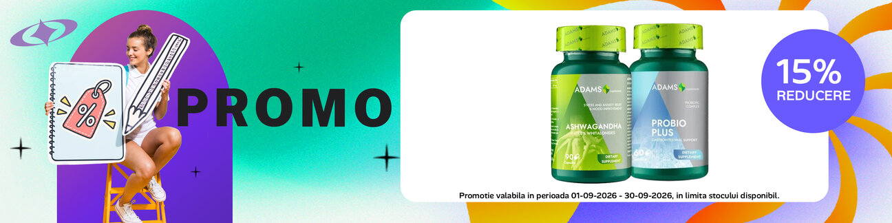 Promotie cu reducere 15% la Adams