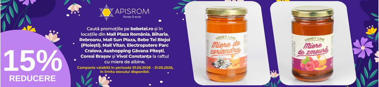Promotie cu reducere 15% la Apisrom