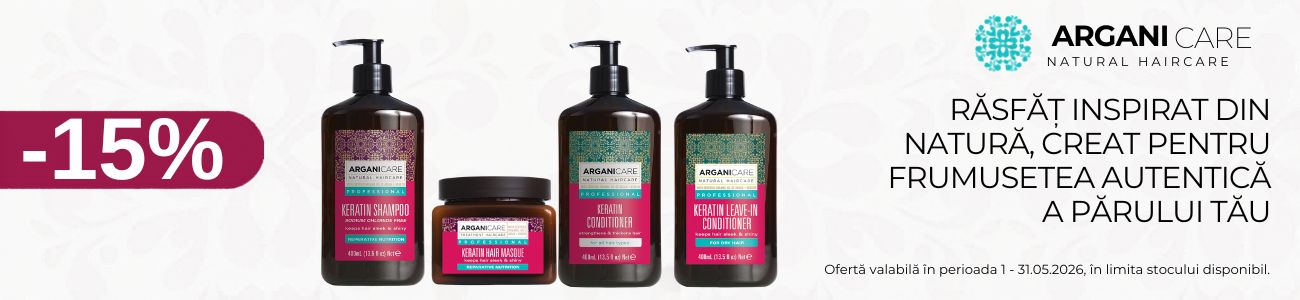 Promotie cu reducere 15% la Arganicare
