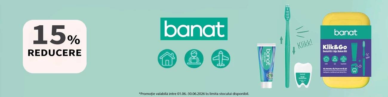 Promotie cu reducere 15% la Banat