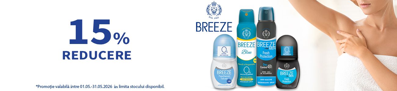Promotie cu reducere 15% la Breeze