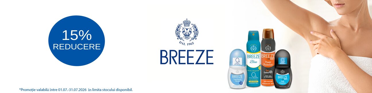 Promotie cu reducere 15% la Breeze