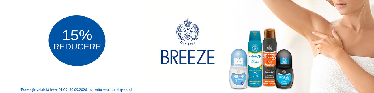 Promotie cu reducere 15% la Breeze