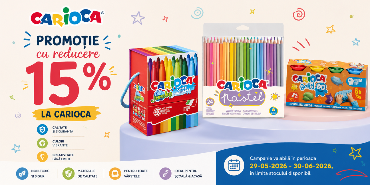 Promotie cu reducere 15% la Carioca