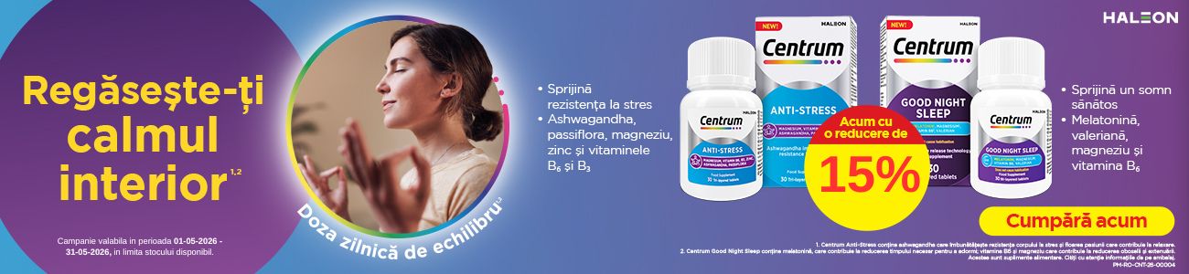 Promotie cu reducere 15% la Centrum