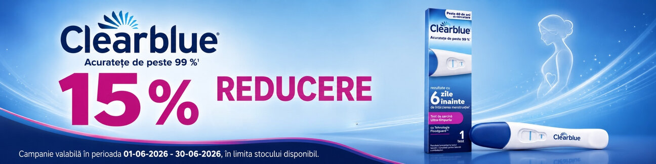 Promotie cu reducere 15% la ClearBlue