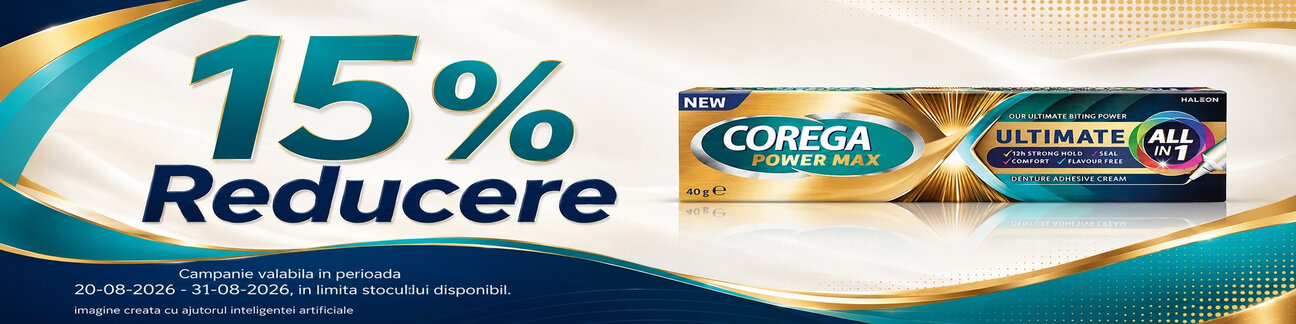 Promotie cu reducere 15% la Corega