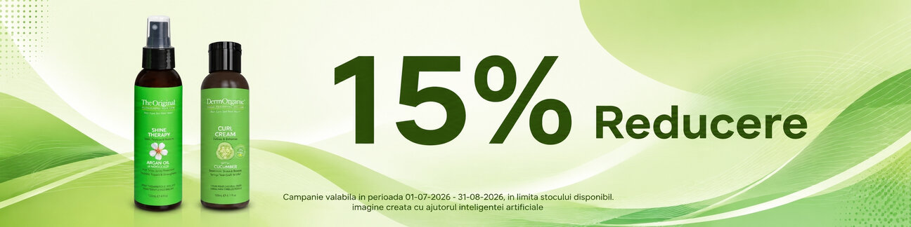 Promotie cu reducere 15% la DermOrganic