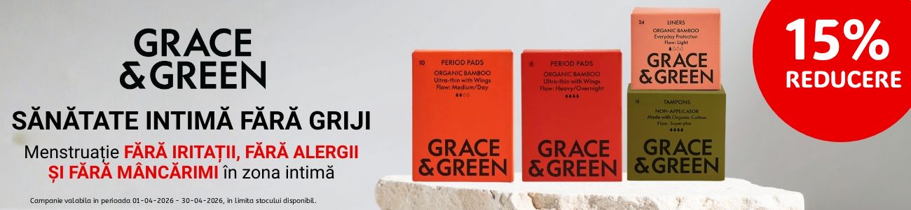Promotie cu reducere 15% la Grace&Green