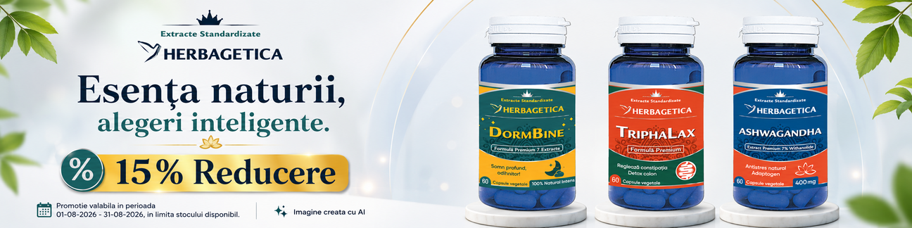Promotie cu reducere 15% la Herbagetica