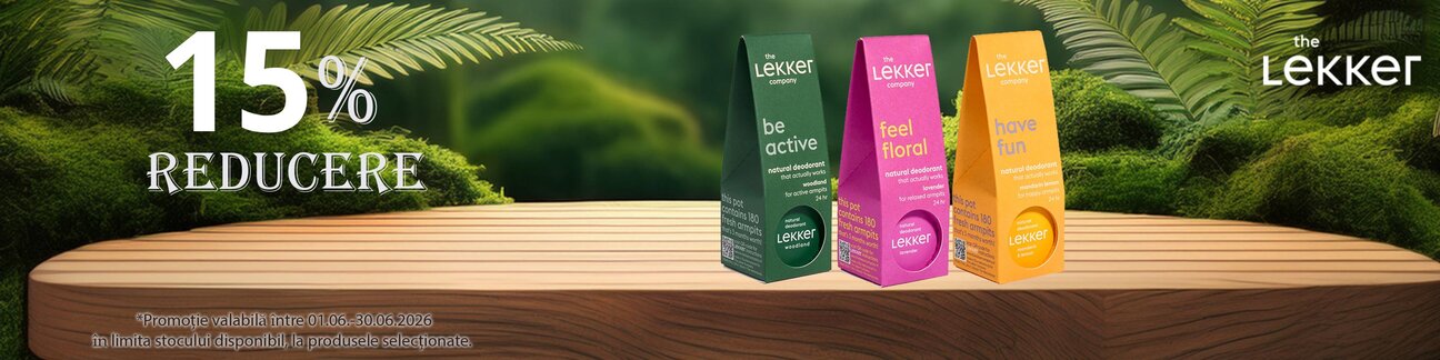 Promotie cu reducere 15% la Lekker