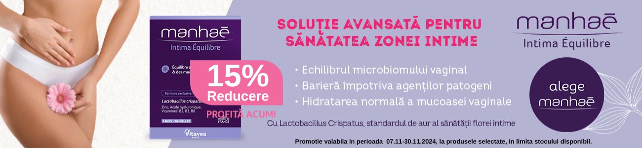 Promotie cu reducere 15% la Manhar Intima Equilibre