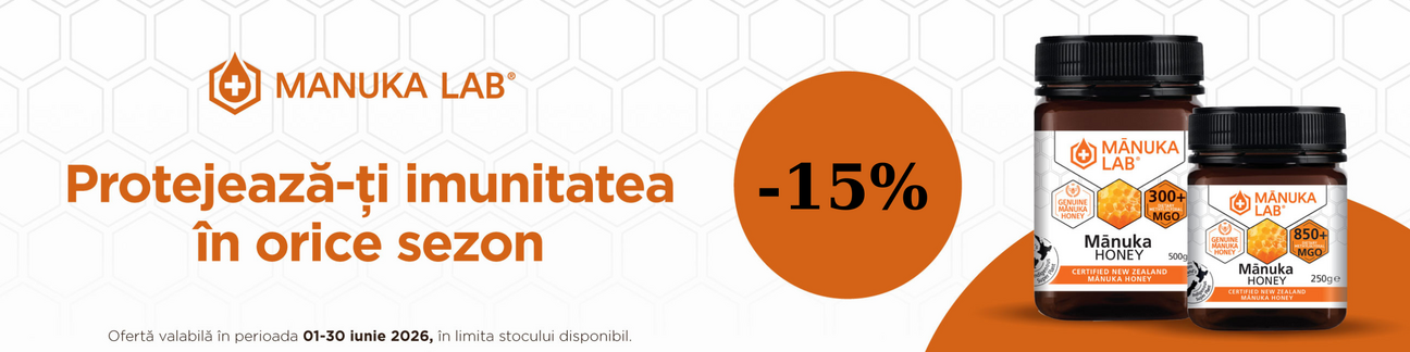 Promotie cu reducere 15% la Manuka Lab