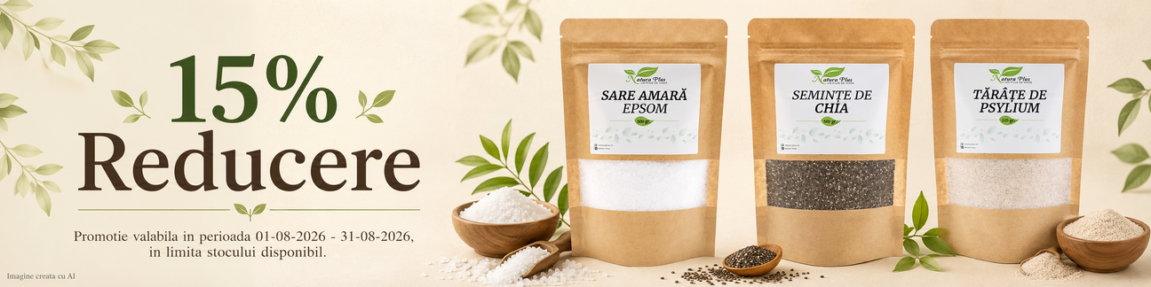 Promotie cu reducere 15% la Natura Plus