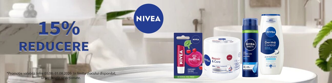 Promotie cu reducere 15% la Nivea