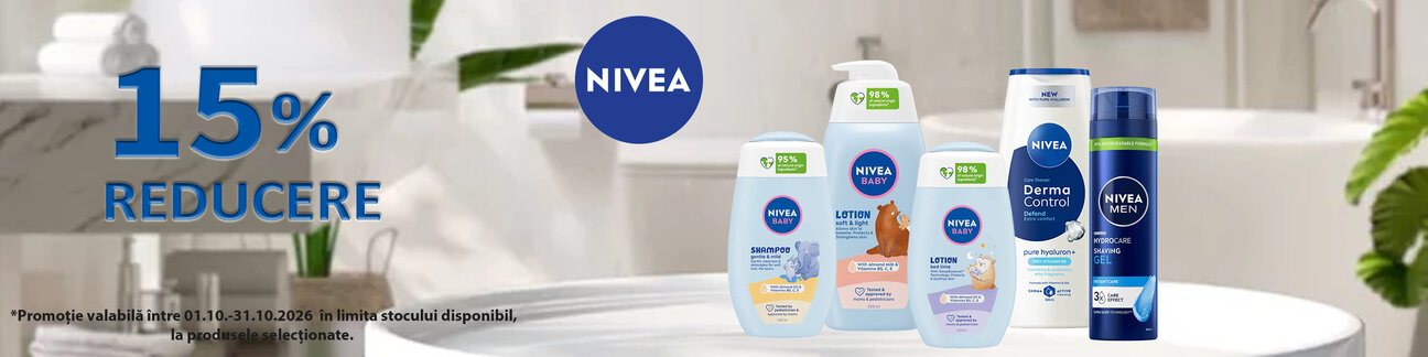 Promotie cu reducere 15% la Nivea