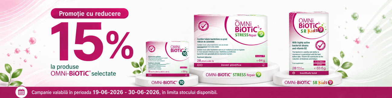Promotie cu reducere 15% la Omnibiotic