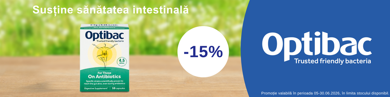 Promotie cu reducere 15% la Optibac