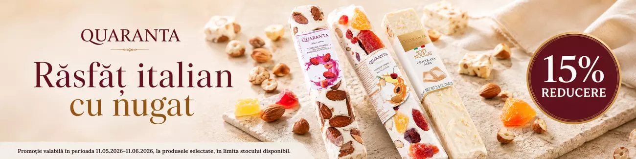 Promotie cu reducere 15% la Quaranta