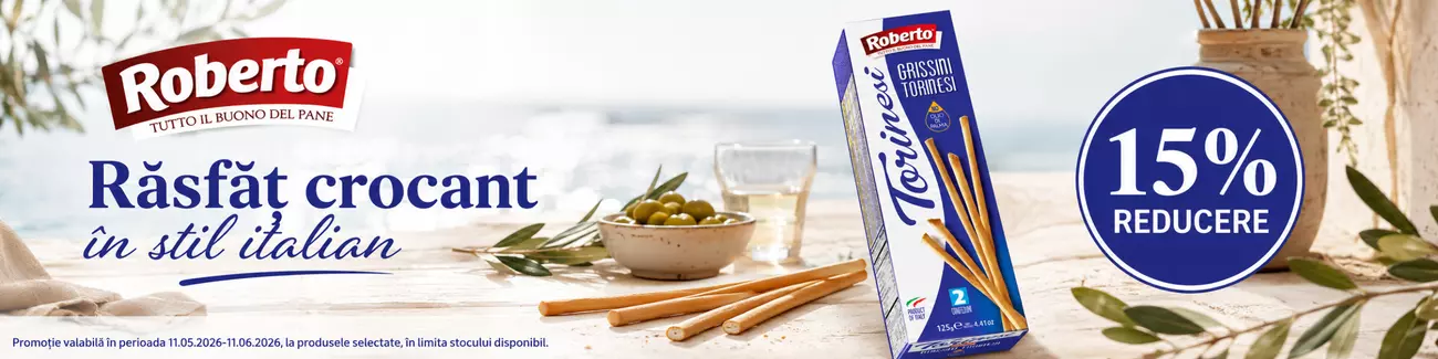Promotie cu reducere 15% la Roberto